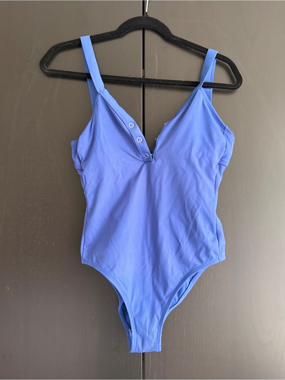 Xhilaration Periwinkle Blue V-Neck One-Piece Swimsuit